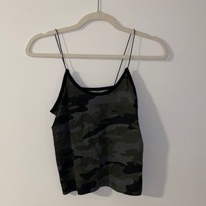 Black camo tank top